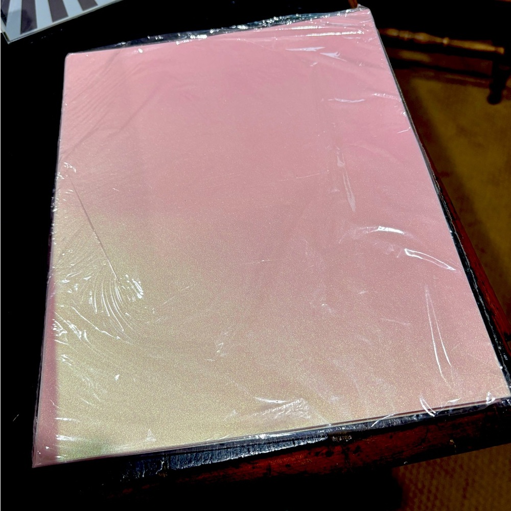 Iridescent stationary. Open pack.
